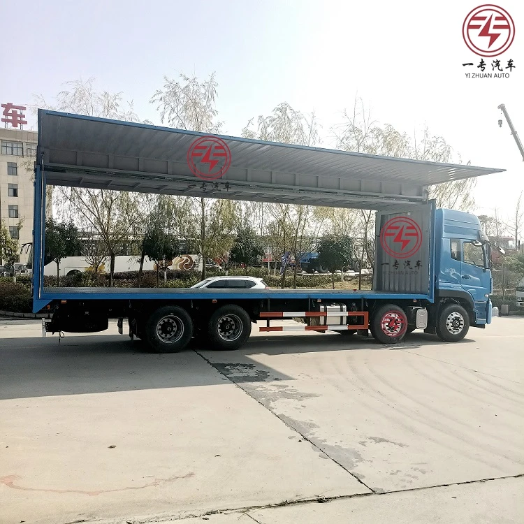  Dongfeng грузовик крыло 4 осей коробка фургон открытие полуприцеп на