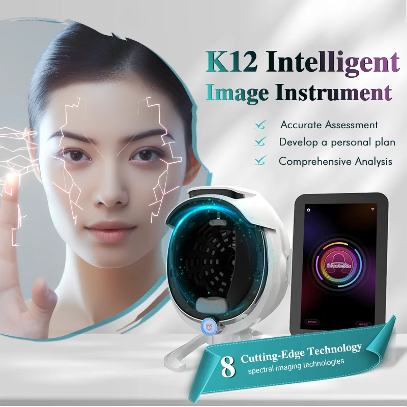 K12 Portable High Tech Mirror Scanner Facial Skin Analyzer Face Skin Analysis Machine