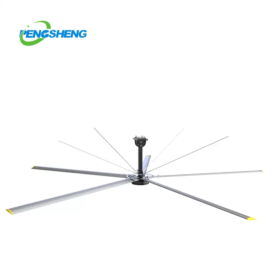 5m 7.3m  Industrial Commercial Warehouse  hvls PMSM Gearless direct-drive motor Industrial Ceiling Fan