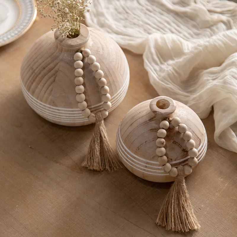 Essent Nordic Finishing Stone Vases Plant Flower Vase For Home Decor Bouquet Wedding Decoration Rustic Table Flower Vases Decor