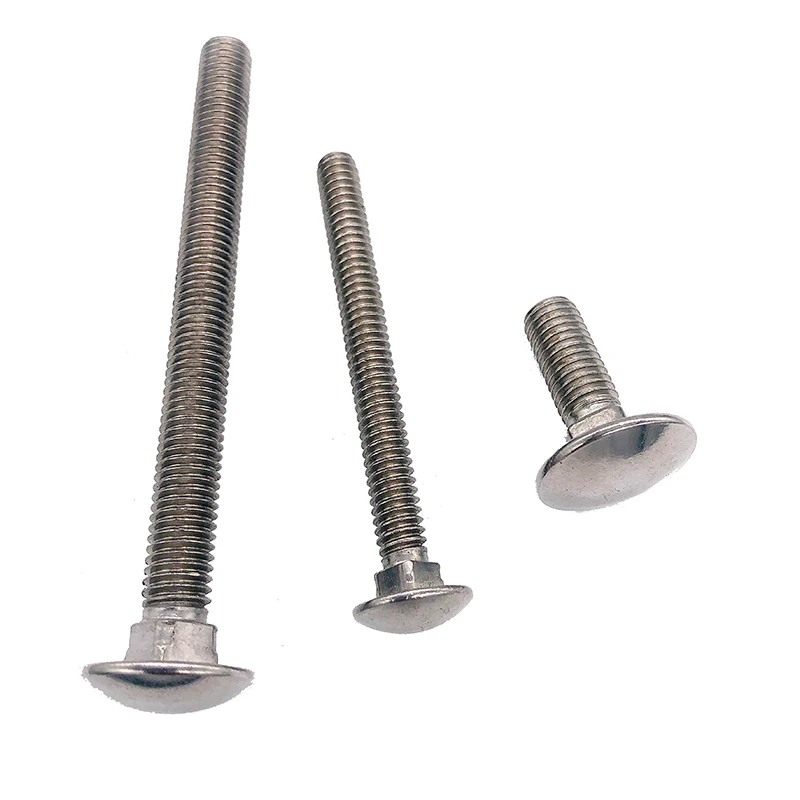 Square Neck Mushroom Head Screws Bolts Iron and Steel Grade 4.8 8.8 DIN Cheese for Mechanical Equipment 3mm---120mm Inch,metric