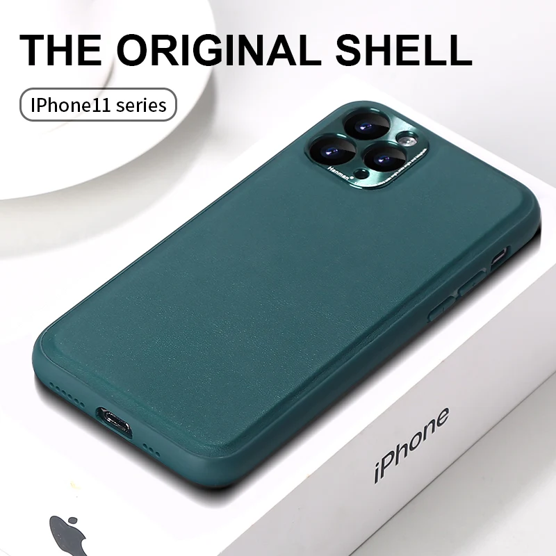 
Custom Recycled Eco Friendly Soft Handphone Mobilephone Cover Leather Phone Case For IPhone 11Pro Max Case 