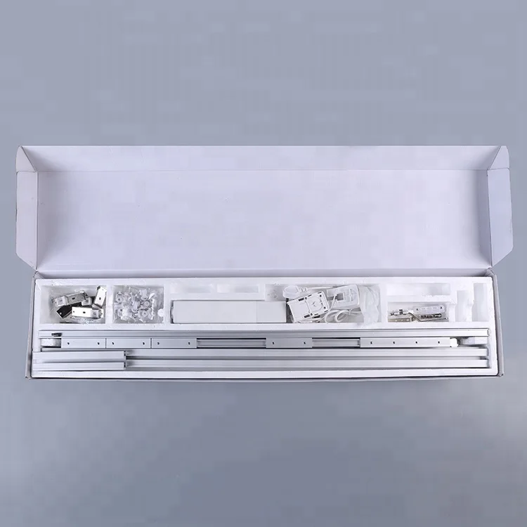 Custom length wifi easy fitting free connection electric automatic curtain rail tracks for window curtain