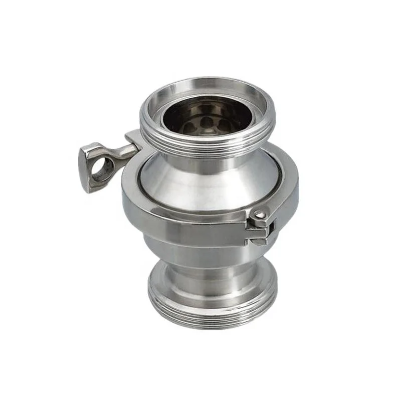 Stainless Steel 304/316L Non Return Thread Sanitary Vertical Spring Check Valve for Pipeline