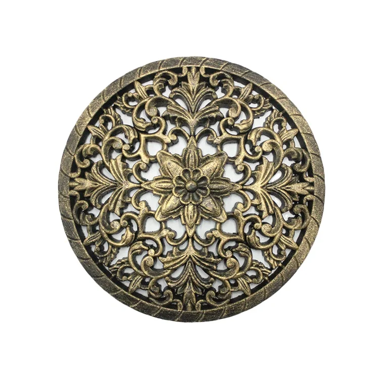 Christmas Wooden Christmas Decoration Natural Wood Color Flower Home Wall Decor Decorative Carved Wooden Wall Panels