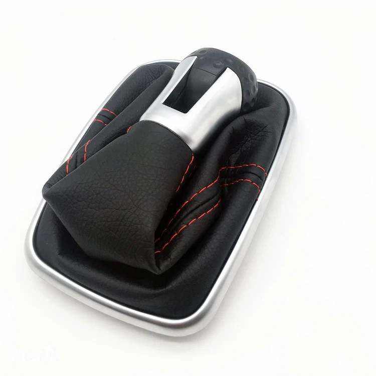 Good quality factory custom 5/6 Speed Car Gear Stick Level Shift Knob With Leather Boot For VW Golf 4 bora Golf6