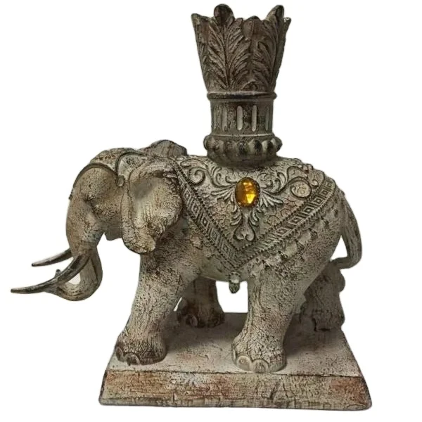 Hot Selling Resin Realistic Simulation Elephant Desktop Decoration Southeast Asian style wild animals ornaments