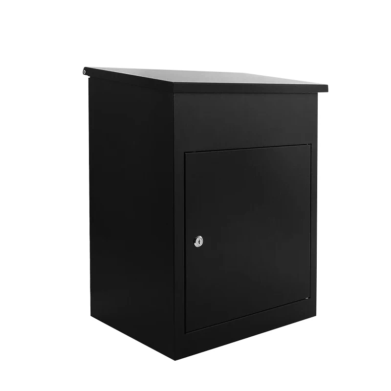 Wall Mounted Parcel Drop Box Waterproof  Postbox Steel Mailbox Cabinet Metal Box Outdoor