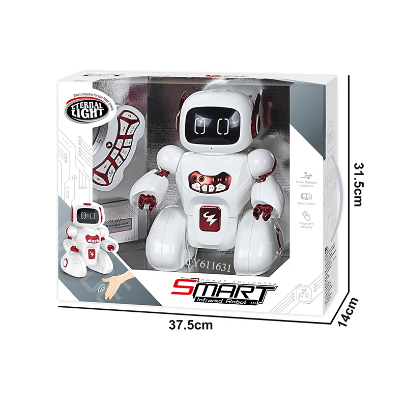 Wholesale 11 Channels Fingerprint Sensor Toys Robot Remote Control Robot Toy RC Robots For Kids
