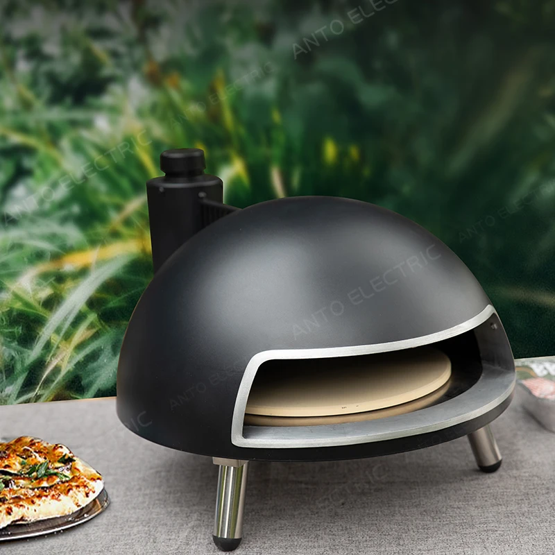 ANTO Gas Burner Commerical Tabletop Gas Pizza Oven for Outdoor and Kitchen Baking
