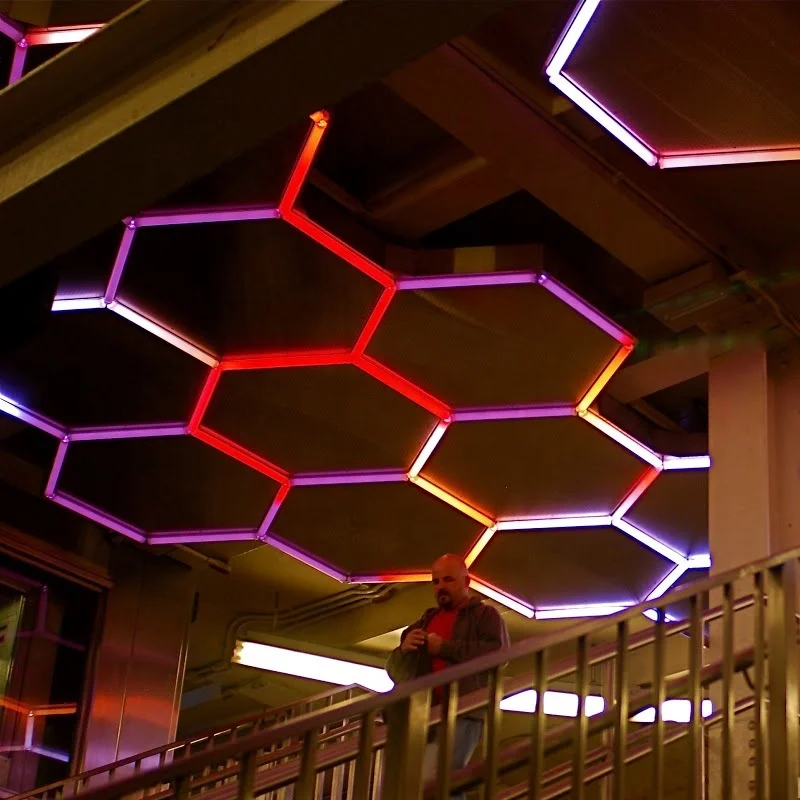 High Quality Indoor Lighting Modern 110V-240V Rgb Hexagonal Light Led for Decor Restaurant and the Car Polishing
