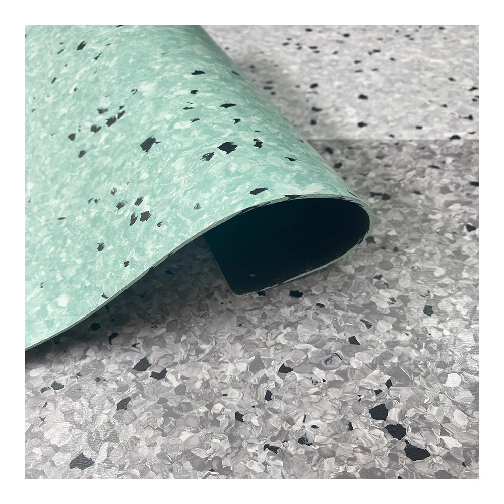 Conductive ESD PVC Tile Antistatic Homogeneous Vinyl Floor For Clean Room Electronics Factory