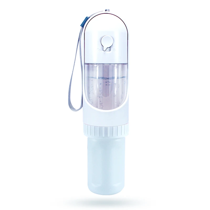 Customized Logo Outdoor Portable Travel Pet Dog Drinking Water Retractable Bottle with Activated Carbon Filter