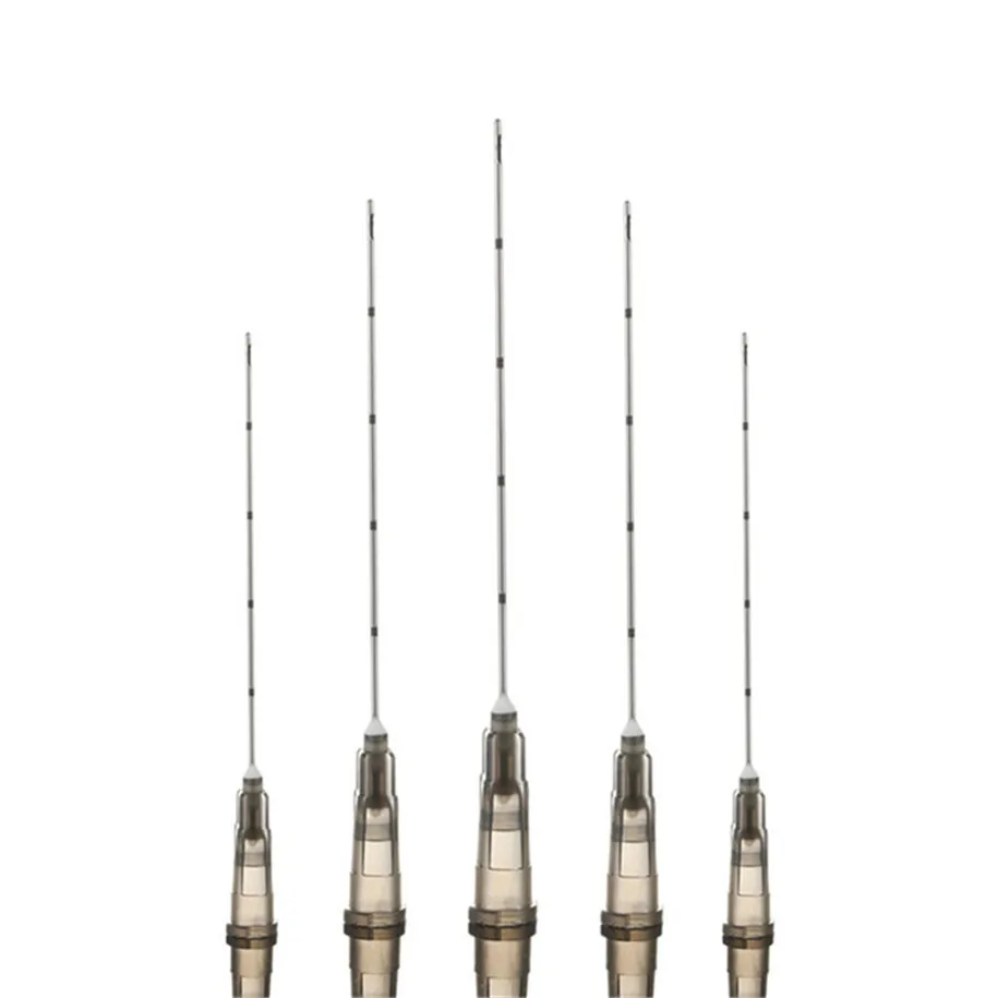 Stainless steel types of micro cannulas 18g 21g 22g 23g 25g 27g 38mm blunt tip fine micro cannula needle for fillers injection