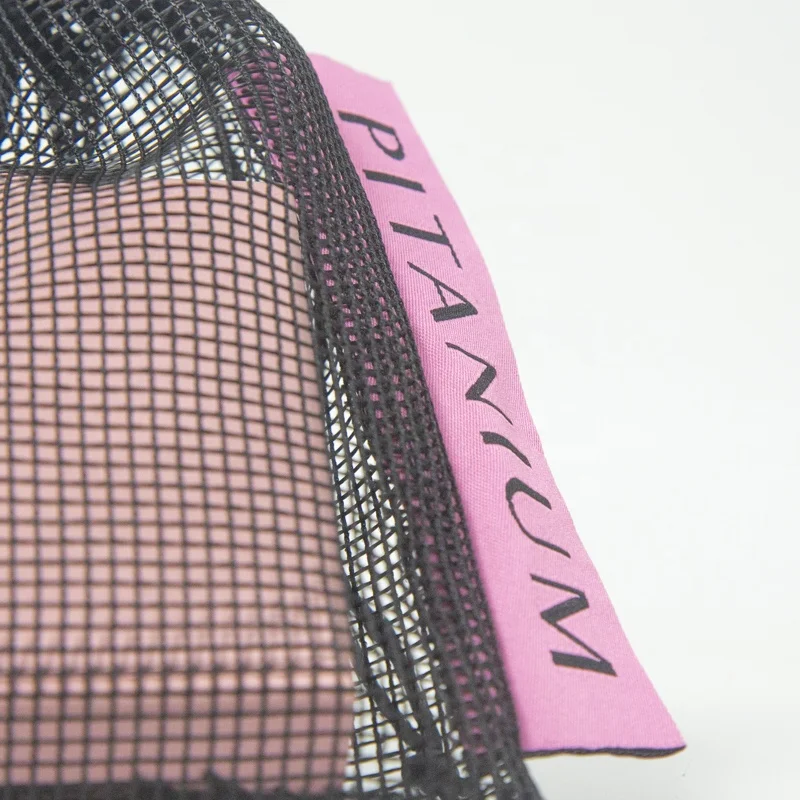 Custom Label Black Reusable Mesh Bag With Drawstring Packaging Vegetable Fruit