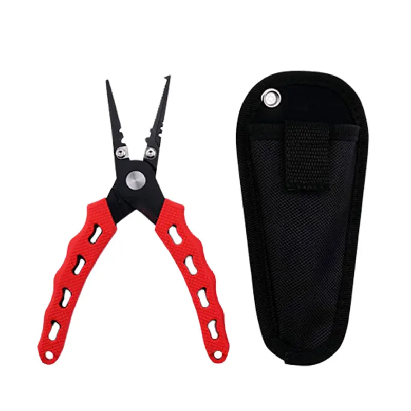 CX08 Quicky Cutting Saltwater Lure Stainless Steel Fishing Plier Outdoor Hook Remover Pliers Multifunctional Fishing Pliers
