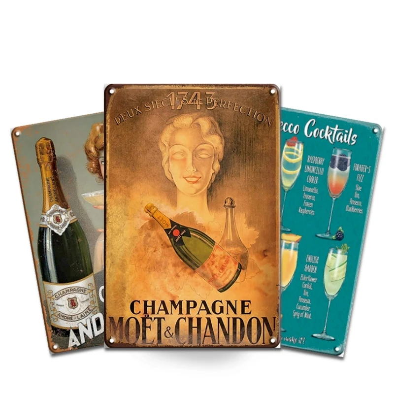 Custom Decor Wall Bar Crafts Old Printing tin sign vintage wall hanging advertising metal signs Souvenir Bar Club