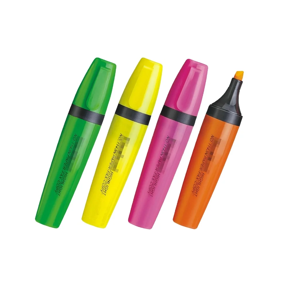 stationery set Highlighter with chisel tip art supplies color pencils highlighter pen