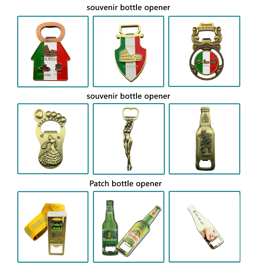 
Oneway Manufacturer New Customized Metal Acrylic Wooden Magnetic BeerWine Bottle Opener Keychain 