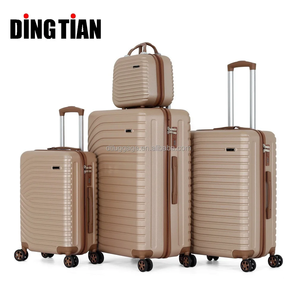 Unisex Factory Price Customizable Travel Trolley Case Suitcase ABS Hard Shell Lightweight Spinner Wheel Business Use TSA Lock
