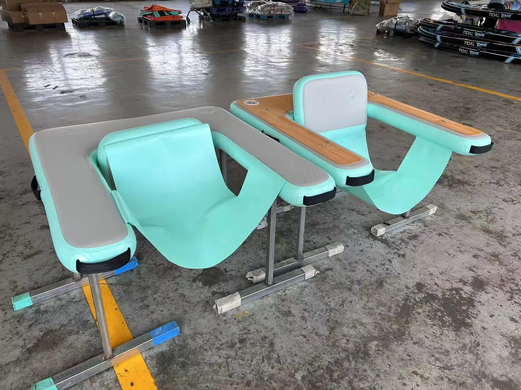 Pool Inflatable Island Floating Lounge Water Floating Sofa Chair For Yacht