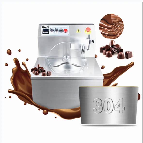 High quality small table top 5 kg 30kg 1kg 10l 80kg 100l 5 kg continuous tempering machine chocolate with shaking tray waterfall