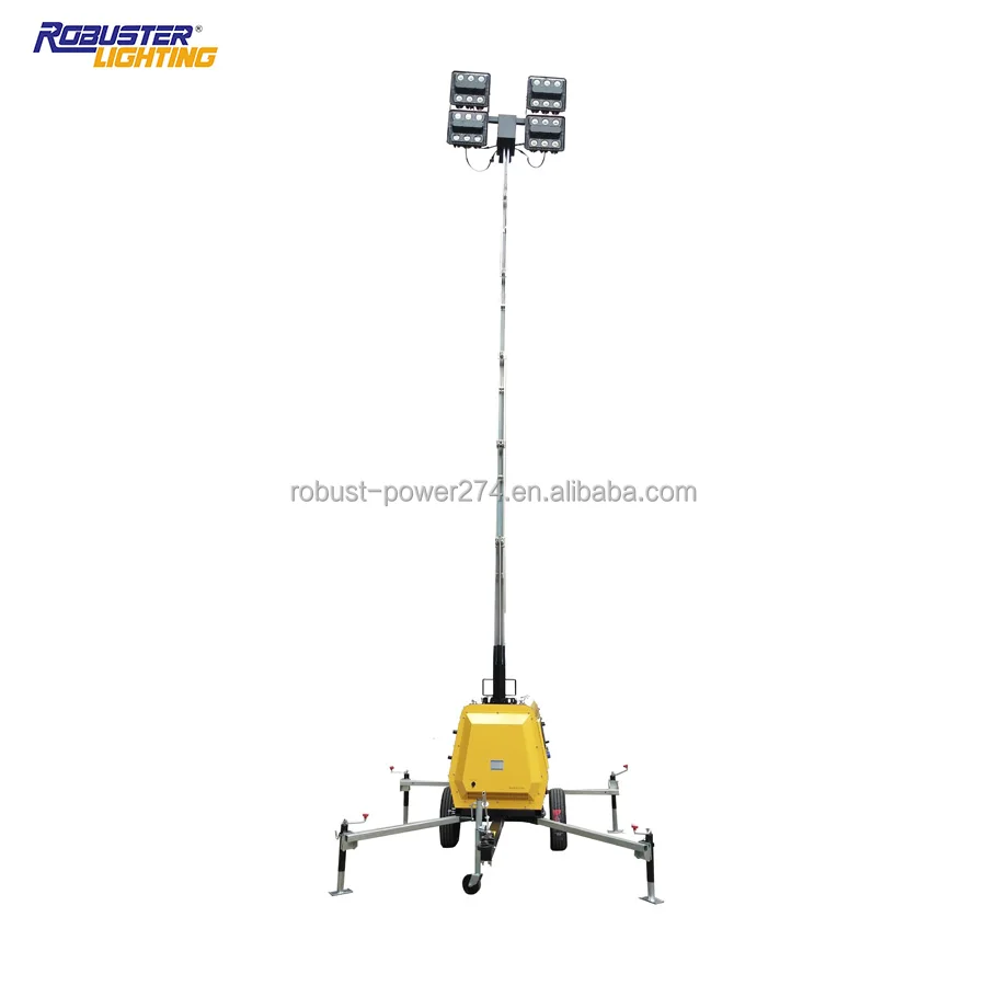 8M Hydraulic Lighting Tower Generator Engine portable Light Tower