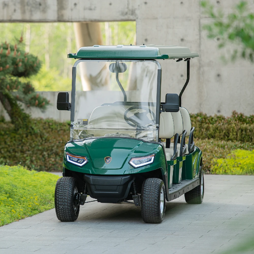 LEROAD L6 Golf Cart 6 Seats Electric car lithium battery 150AH OEM   Factory Direct Sales sightseeing vehicle 8 seats tour bus