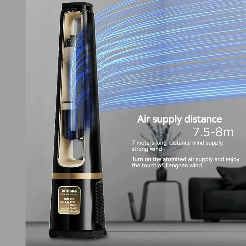 5 in 1 Leafless Humidifier Fans Models with Remote Control Motor Cooler Bladeless Electric Desk Cool Air Tower Fan