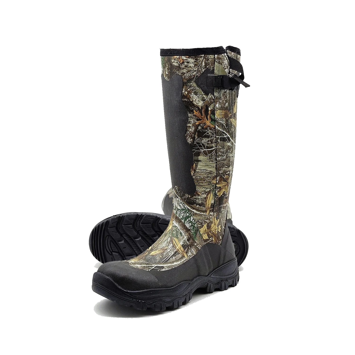 High  quality OEM  waterproof  camouflage rubber boots neoprene vulcanized  hunting boots fishing boots for men