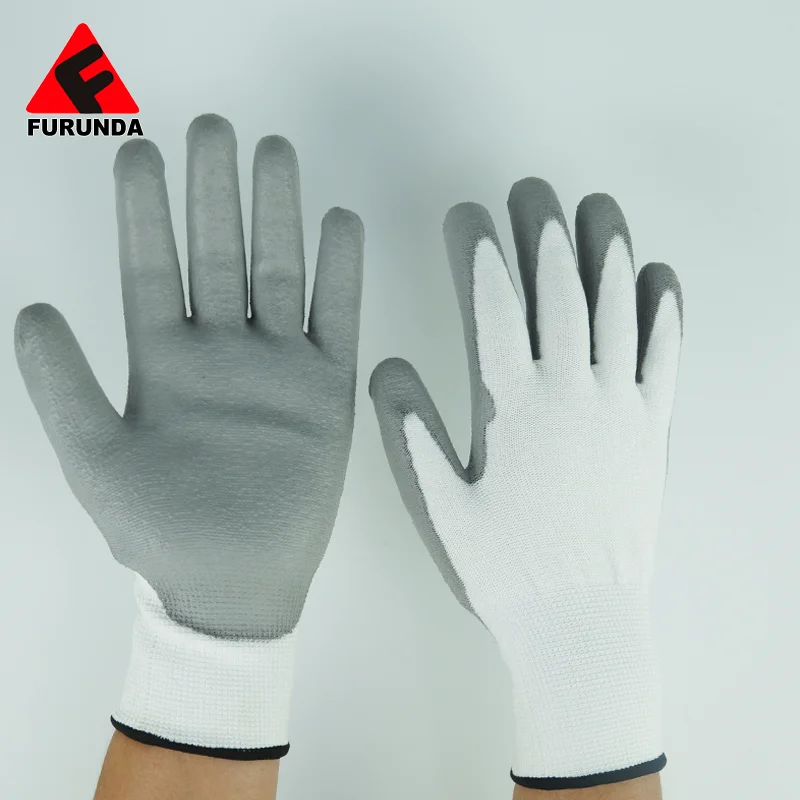 PU Palm Coated Nylon Safety Working Glove