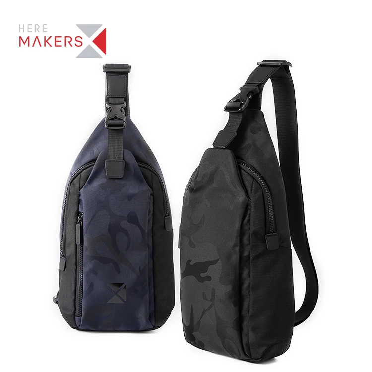 Latest Fashionable Design Camouflage High Quality Nylon Sling Bag Crossbody Chest Bag
