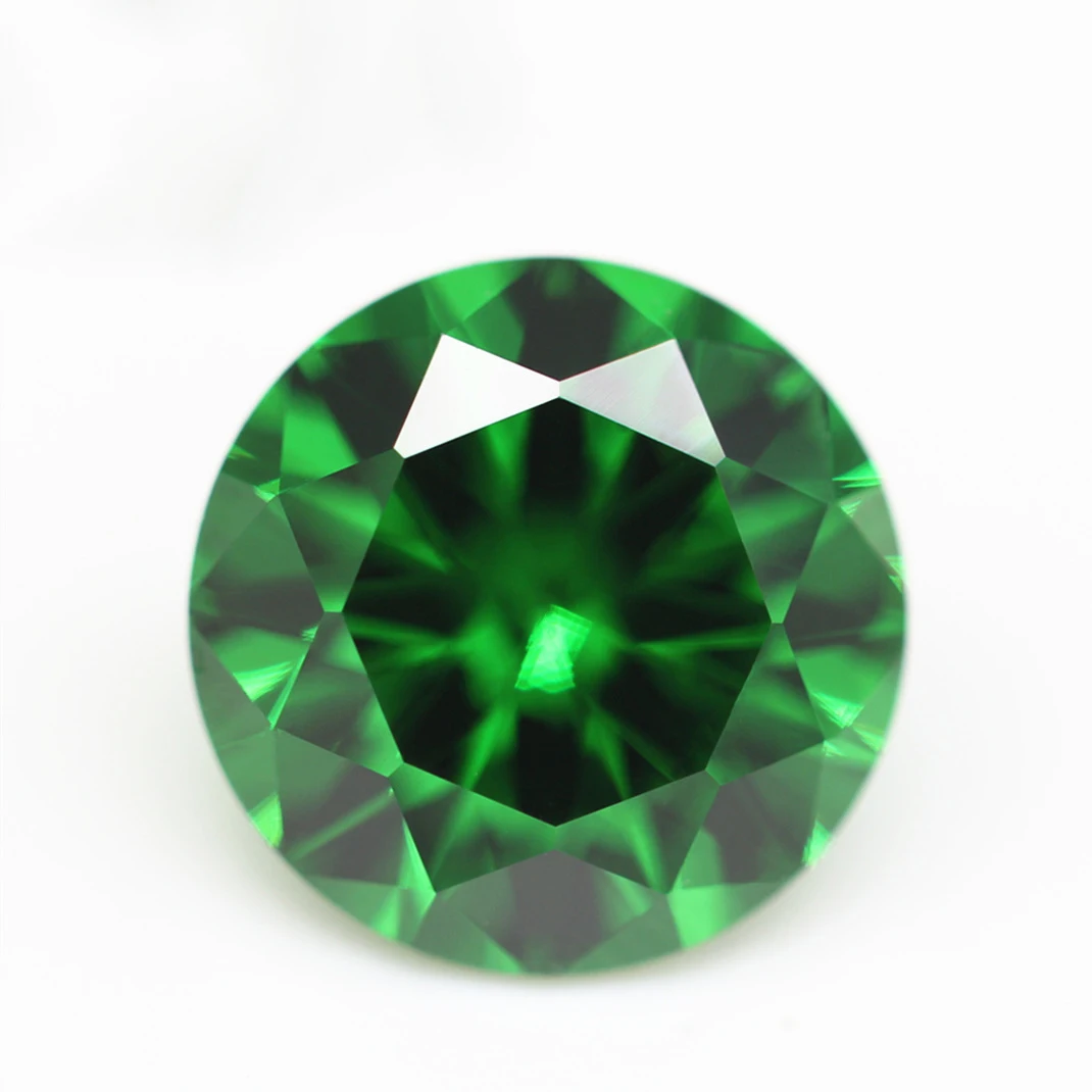 Wholesale 3MM-12MM Round Shape Colorful Synthetic Cubic Zircon 5A Round Cut CZ Stone Loose Gemstones Cubic Zirconia