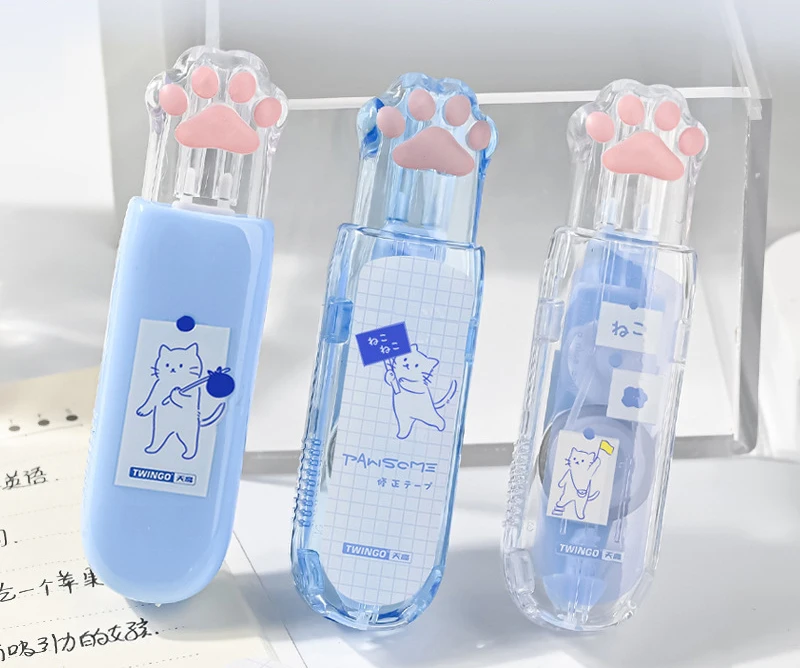 Retractable Correction Tape Cute Cat paw series creative stationery corrector Twingo