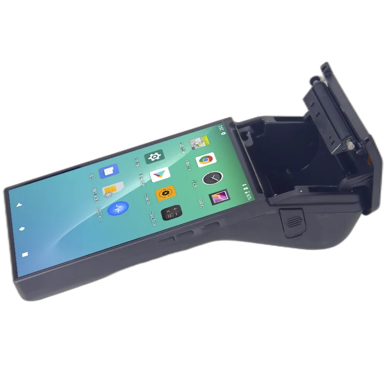 80mm Bulit-in Thermal Receipt &Label Portable POS Terminal   7' IPS Screen With NFC And Scanner Support 4G Android 11