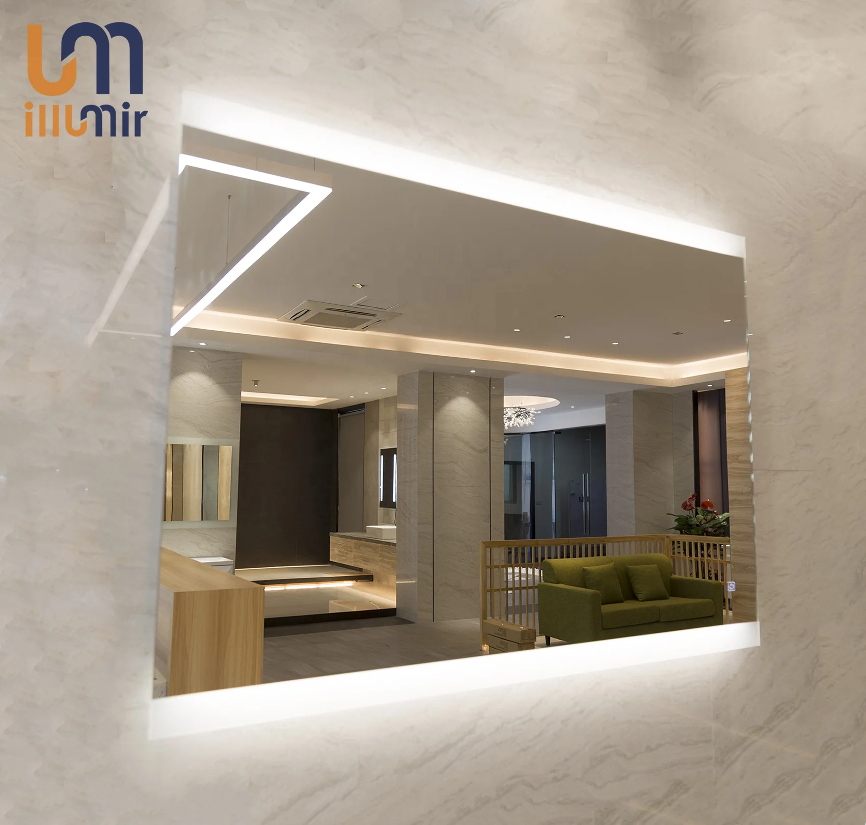 Wholesale Modern Luxury Frameless Custom Light Bath Bathroom Smart Vanity LED Mirror