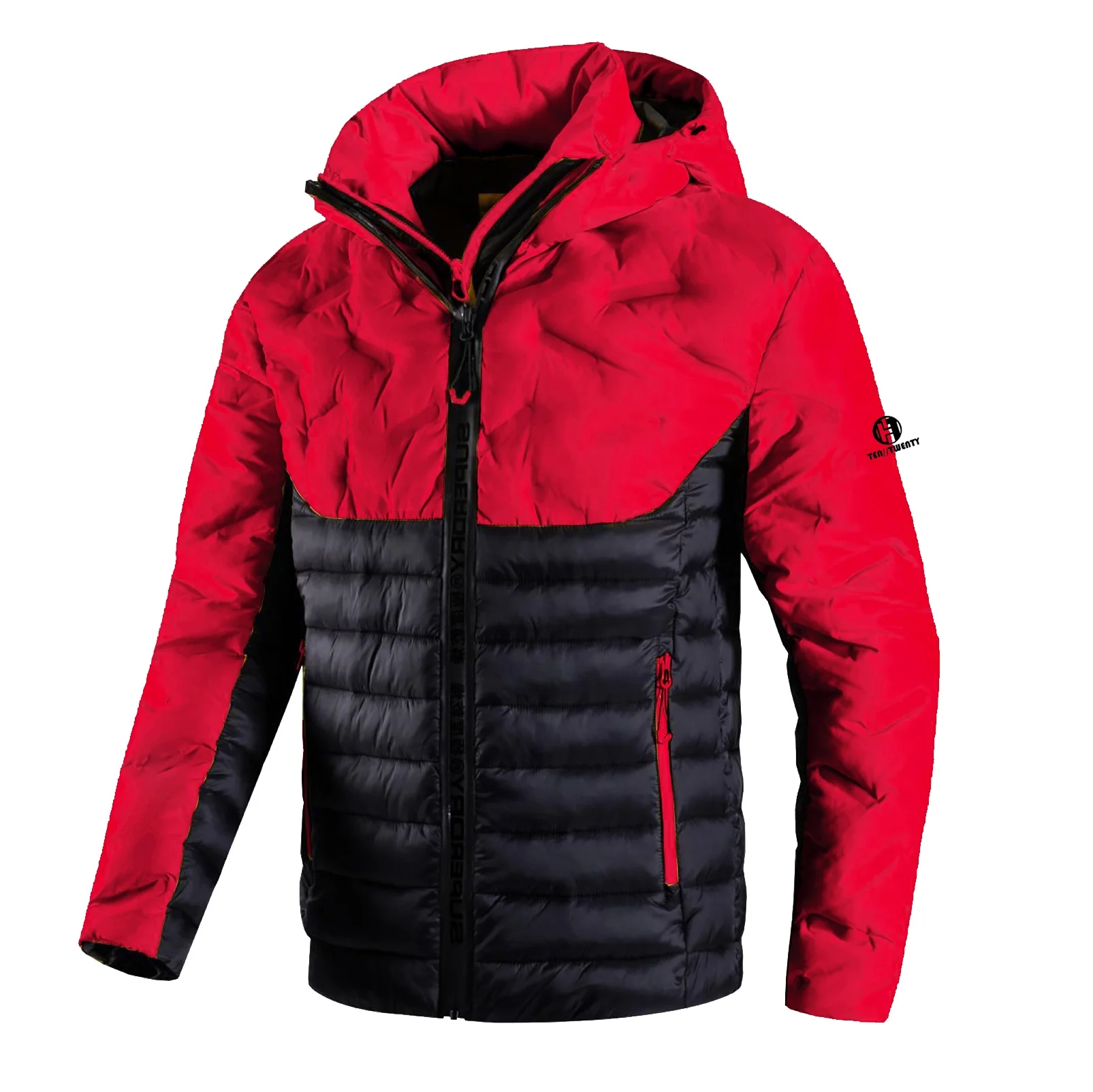 OEM Custom new design emboss printing Outdoor Padded Winter Men Coats Puffer down Jacket For Man