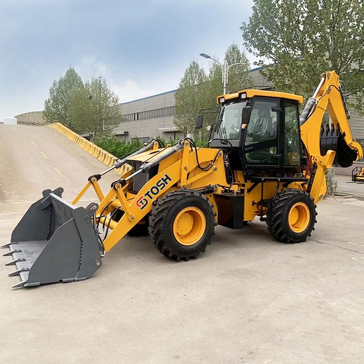 TOSH Telescopic Boom Wheel Loader Backhoe with Yunnei/Yuchai / Cummins Engine For Sale