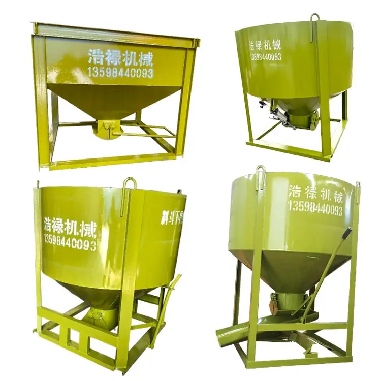 High quality custom metal fabrication welding tower crane hopper Self dumping hopper machine Building cement concrete hoppers