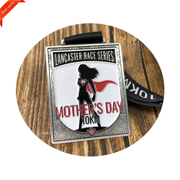 Customized Antique Silver 3D Zinc Alloy Rose Gold Metal 3D Cycling Buying Lanyard Sports Event Medal Ribbon