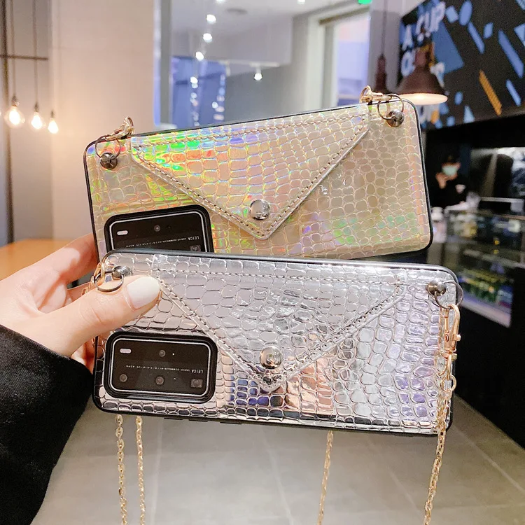 Textured alligator leather wallet for huawei nova 4 5 6 7 mate p40 p30 pro smart 2022 android phone case