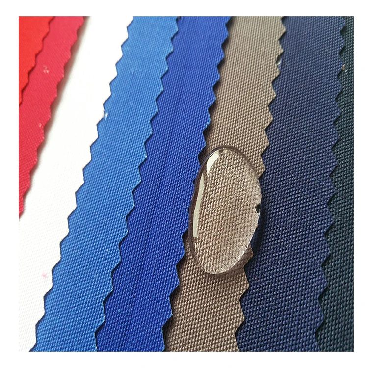 wholesale oekotex breathable TC waterproof spandex twill fabric for industry workwear