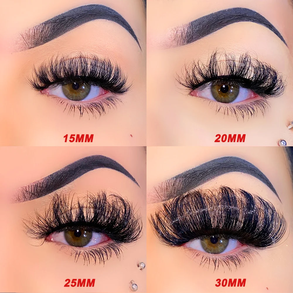 Hot Sale Fake Fluffy Lashes Wholesale Russian Strip Eyelashes Fluffy D Curl Wispy Faux Mink Eye Lashes Wholesale