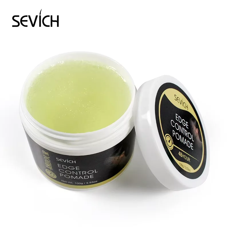 SEVICH Quality Hair Styling Wax Hot Selling Strong Natural Care Product Custom Edge Control And Brush Hold Logo