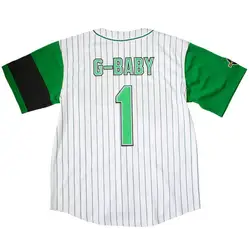 Wholesale Jarius G-Baby Evans #1 Kekambas Hardball Baseball Jersey Movie Jerseys Stitched S-3XL
