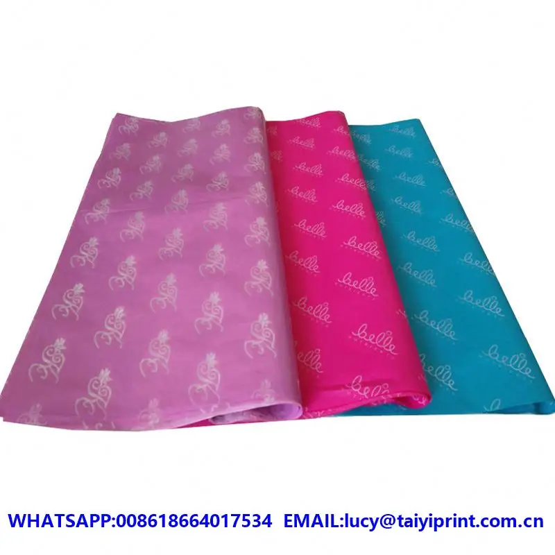 
Custom design logo printed food wrapping tissue paper 