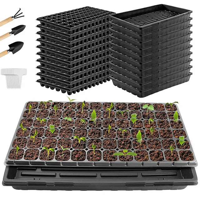 Wholesale Durable 21 32 50 72 105 128 Cells Seed Plant Germination Vegetables Flower Growing Tray Garden Seedling Nursery Trays