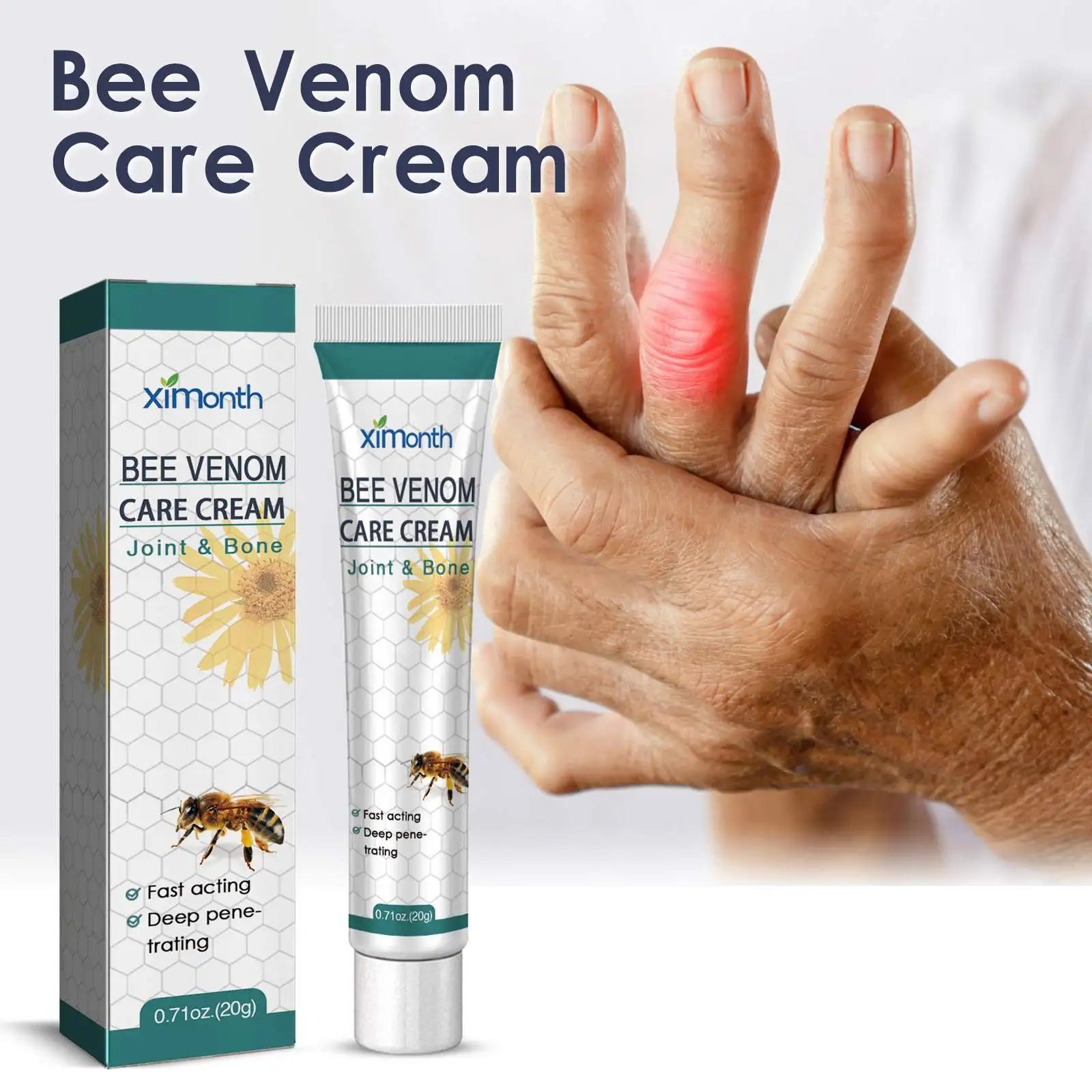 Ximonth Wholesale Private Label Soothing Joint Care Cream  Bee Venom Care Cream Relieving Joint & Bones Pain