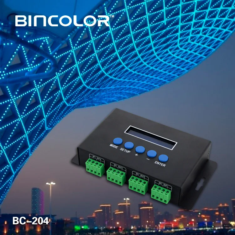 BC-204 светодиодный контроллер UCS2903 IC RGB пиксель Artnet DMX SPI пиксельный СВЕТОДИОДНЫЙ Пиксель