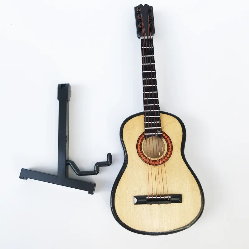 1:6 scale music instrument mini guitar model for miniature decoration